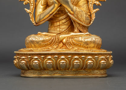Lama Tsongkhapa Statue Set | Handmade Himalayan Sculptures