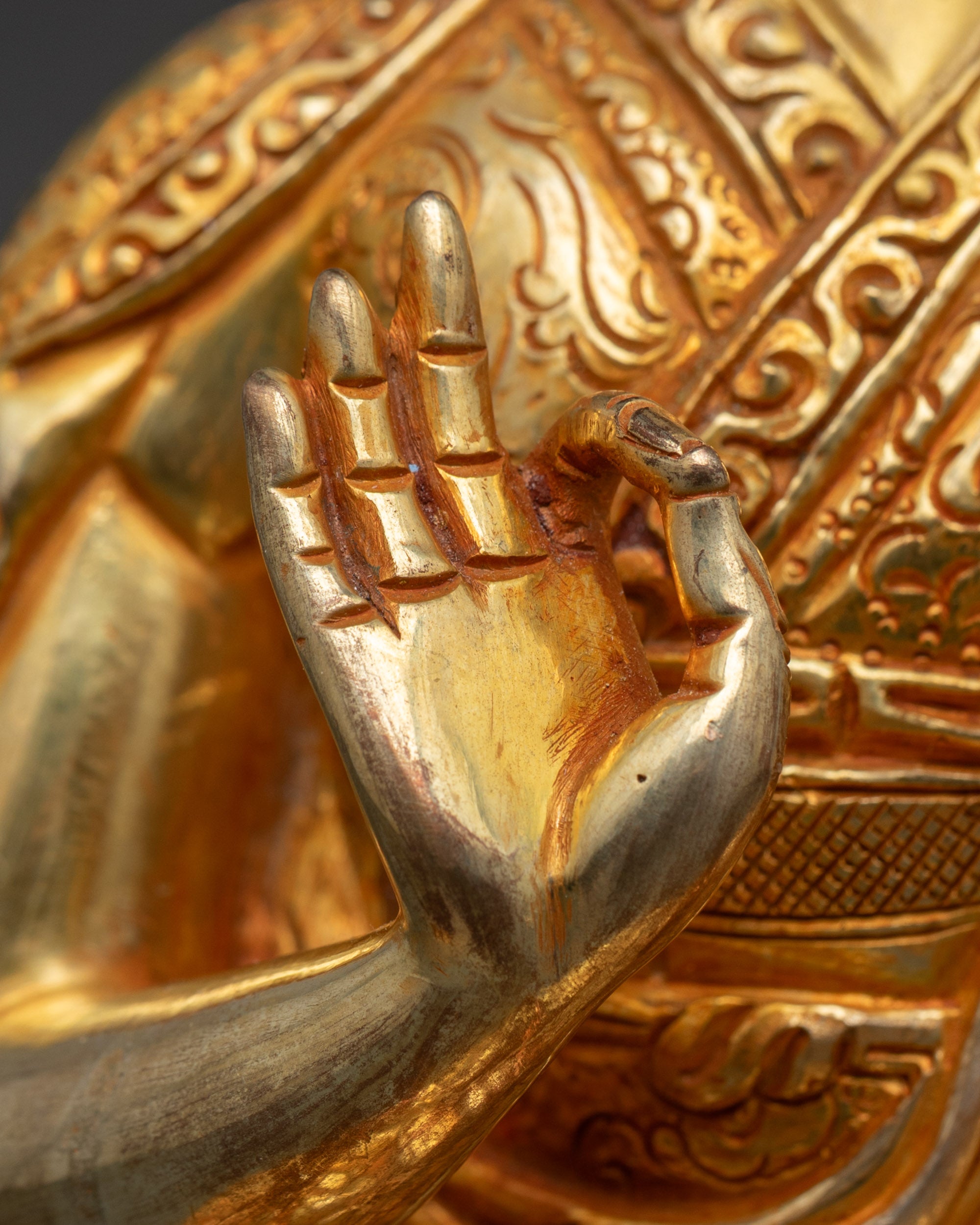 Lama Tsongkhapa Statue Set | Himalayan Sacred Artwork