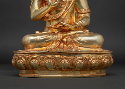 Je Tsongkhapa Set Statue | Founder of the Gelug Buddhist Tradition