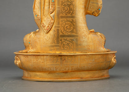 Tsongkhapa Statue Set | Handcrafted Tibetan Buddhist Figurines