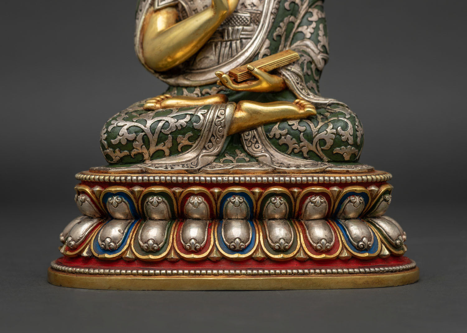 Tsongkhapa Statue Set – Tibetan Gelug Masters Figurine Collection