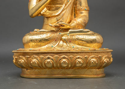 Blessed Tsongkhapa Set – Nepalese Statues for Mindful Devotion