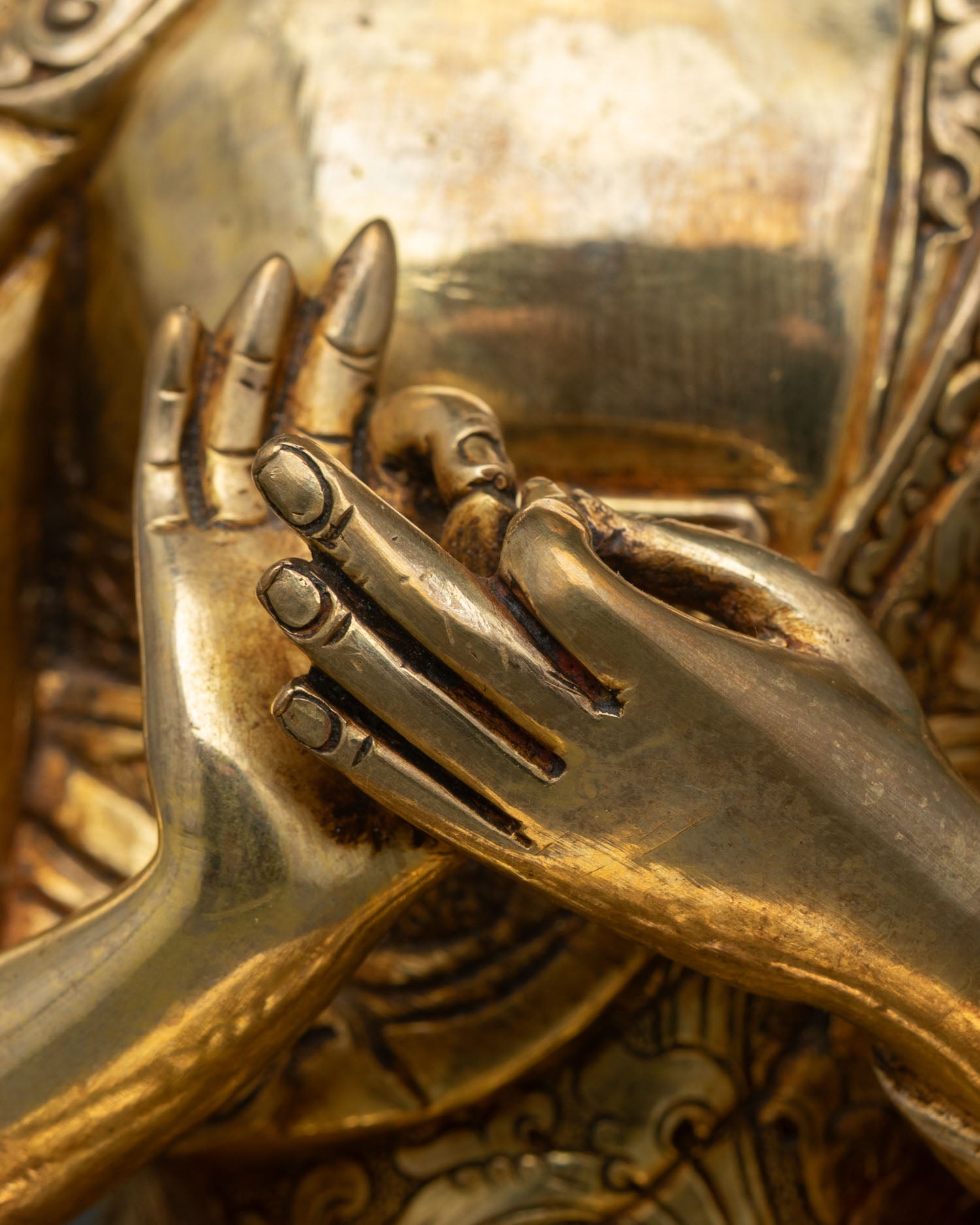 Five Dhyani Buddha Sculpture – Representation of Enlightened Wisdom