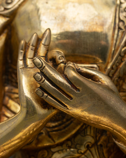 Five Dhyani Buddha Sculpture – Representation of Enlightened Wisdom