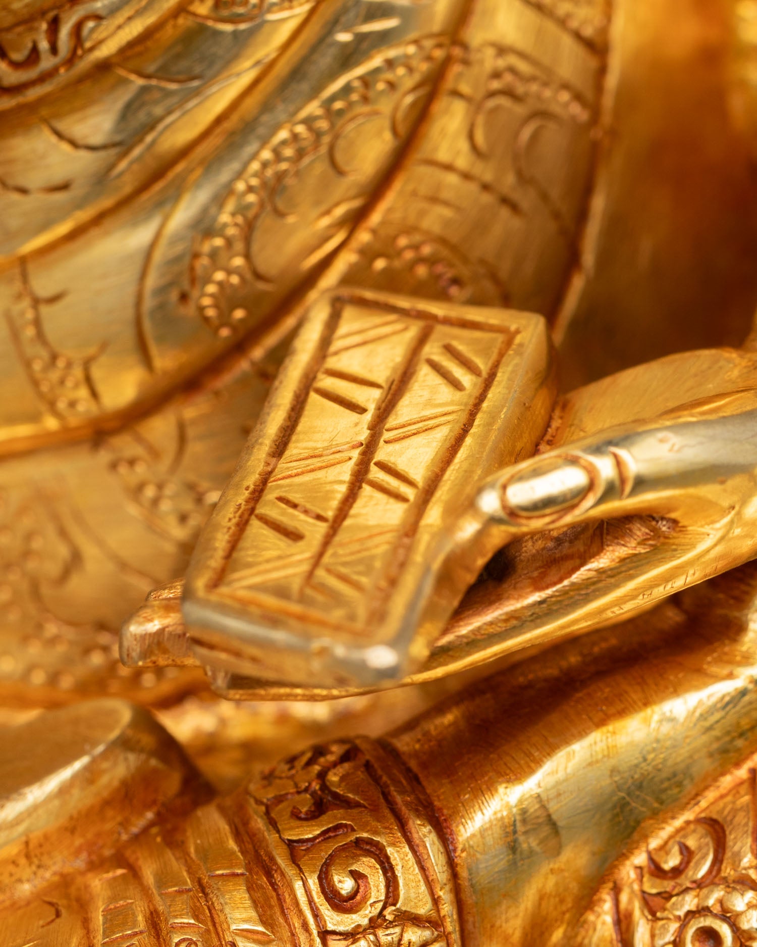 Je Tsongkhapa with Two Disciples Sculpture | Handmade in Nepal