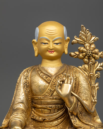 Five Shakya Masters Statue Set | Handcrafted Buddhist Deities from Nepal