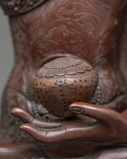 Five Dhyani Buddha Statue Set for Meditation and  Spiritual Practice