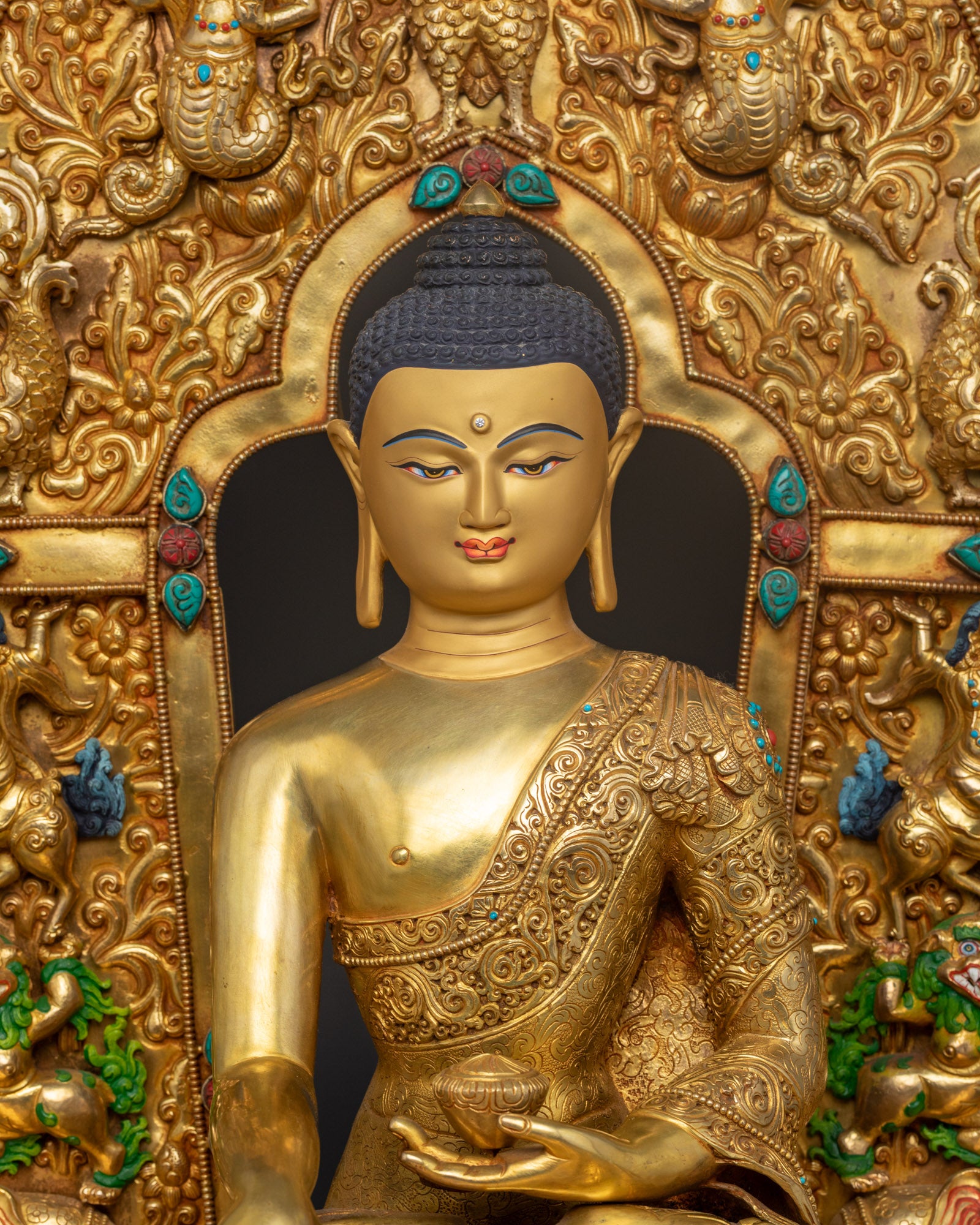 Shakyamuni Buddha Enthroned: Symbol of Enlightenment and Compassion