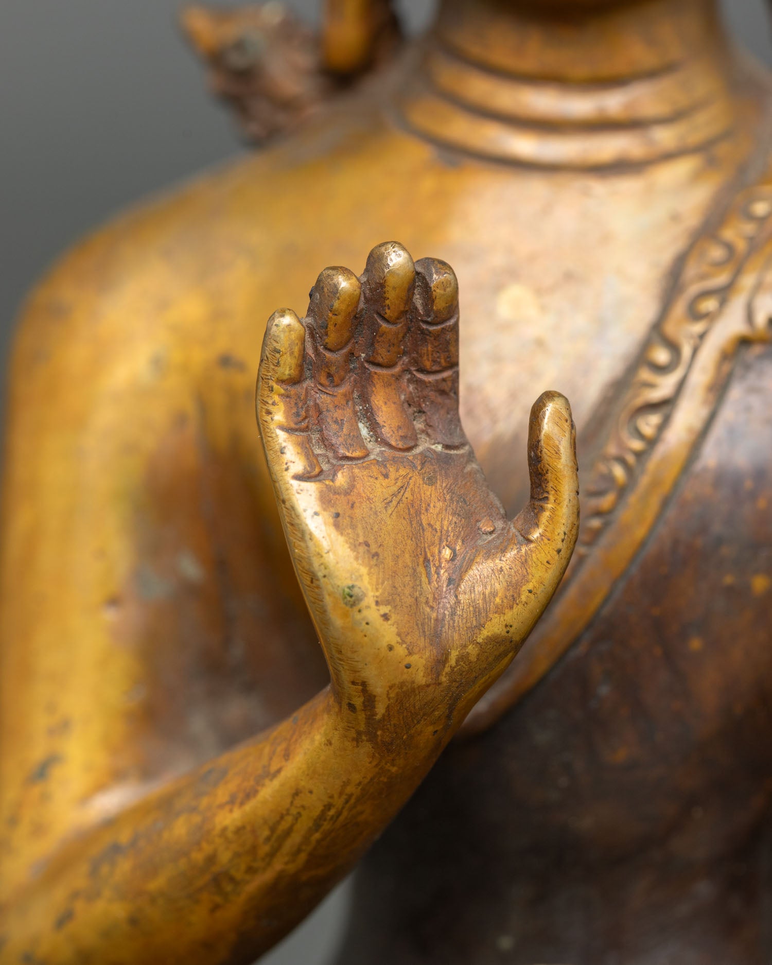 Five Dhyani Buddhas Statue | Himalayan Vajrayana Spiritual Altar Set