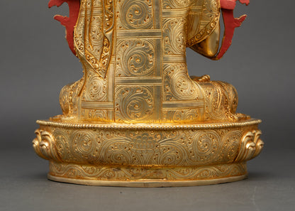 Lama Tsongkhapa Statue Set | Handmade Himalayan Sculptures