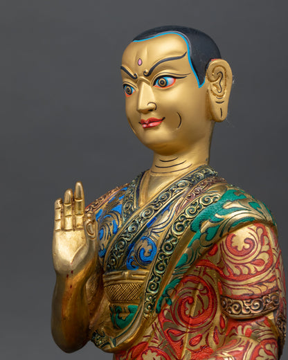 Lama Tsongkhapa Statue Set – Authentic Tibetan Art