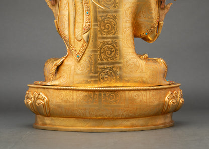Tsongkhapa Statue Set | Handcrafted Tibetan Buddhist Figurines