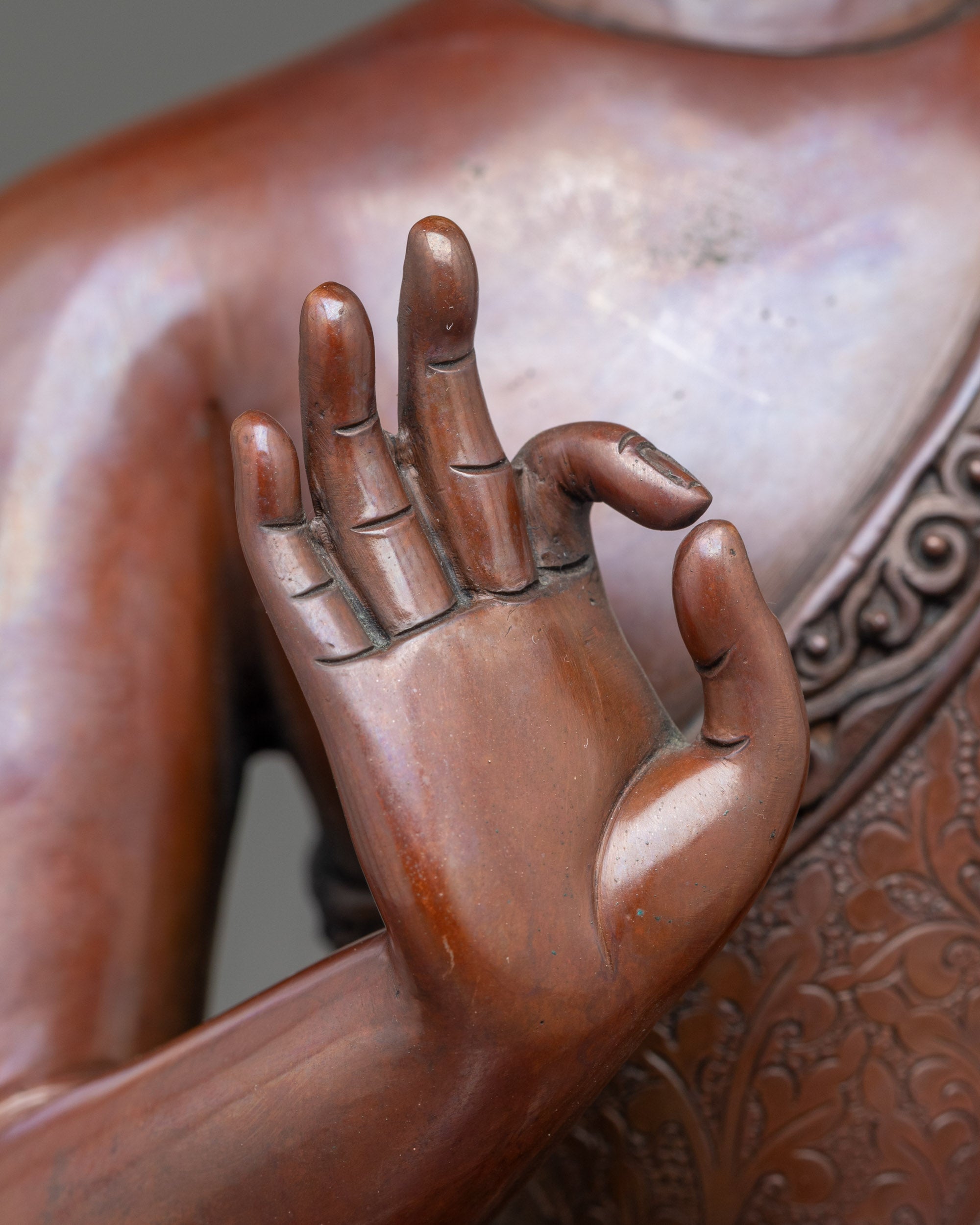 Five Dhyani Buddha Statue Set for Meditation and  Spiritual Practice