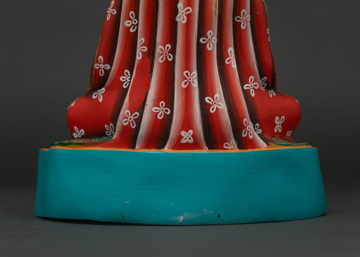 Hand-painted Marpa Statue Set | Revered Kagyu Lineage Founders