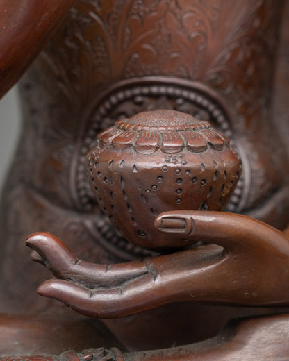 Five Dhyani Buddha Statue Set for Meditation and  Spiritual Practice