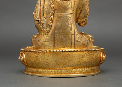 Tsong Khapa Statue Set | Handcrafted Nepalese Artwork