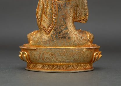 Lama Tsongkhapa Statue Set | Himalayan Sacred Artwork