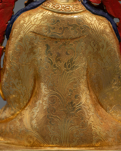 24K Gold-Gilded Tsokye Dorje Set | Traditional Lost-Wax Casted Statues