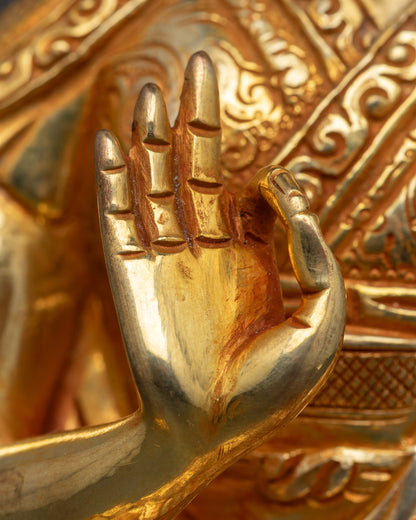Lama Tsongkhapa Statue Set | Himalayan Sacred Artwork