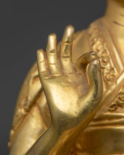 Tsongkhapa Statue Set with Two Disciples | Lost-Wax Craftsmanship