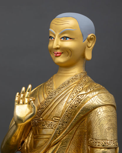 Je Tsongkhapa & Disciples Statue Set | Handcrafted Buddhist Art