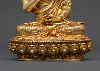 Tsong Khapa Statue Set | Tibetan Buddhist Teacher with Two Disciples