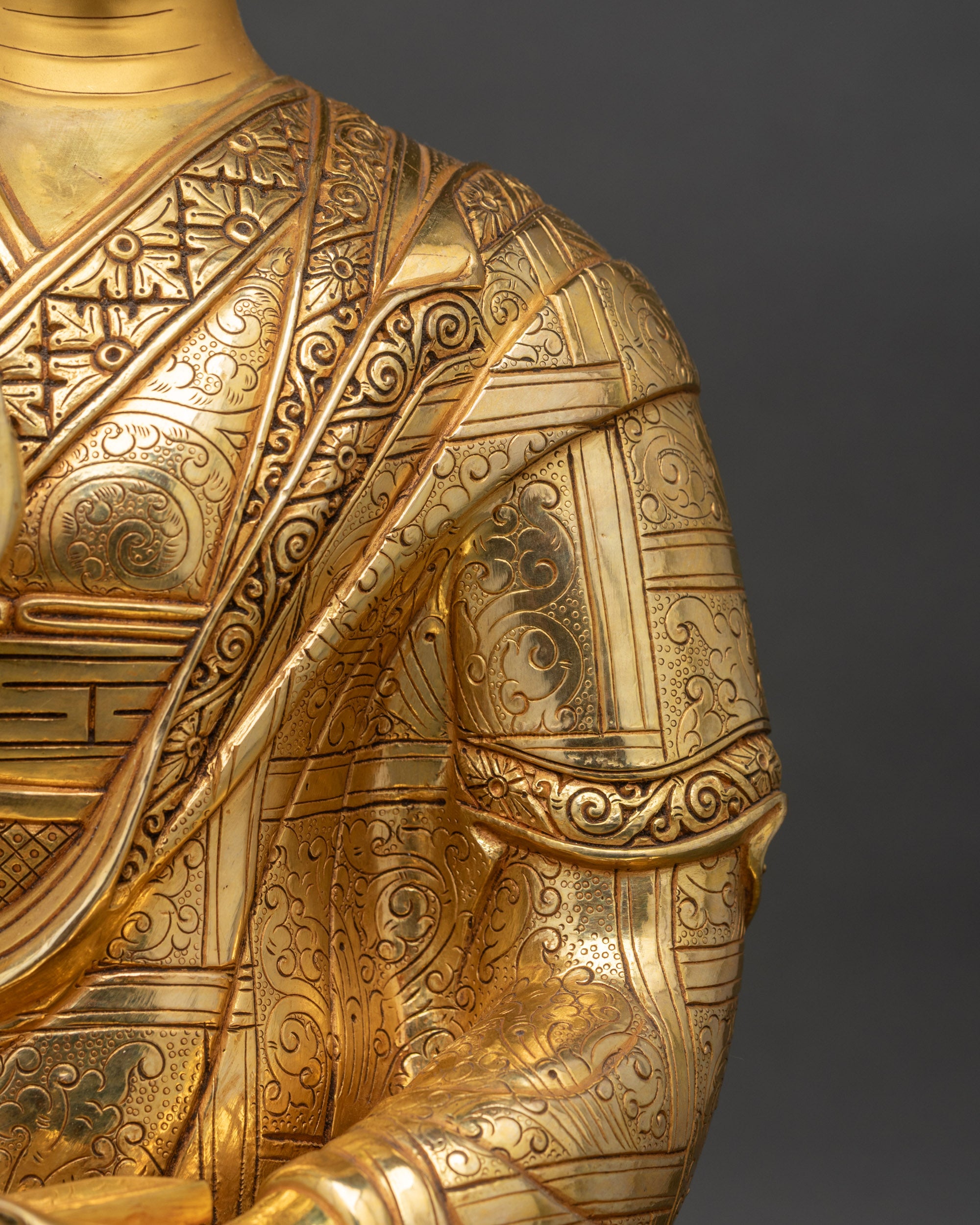 Buddhist Tsongkhapa Set | Handcrafted Trio Set of Buddhist Masters