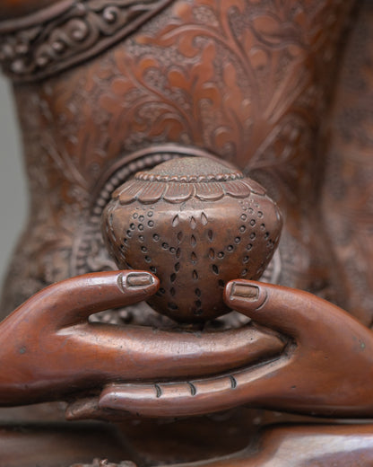 Five Dhyani Buddha Statue Set for Meditation and  Spiritual Practice