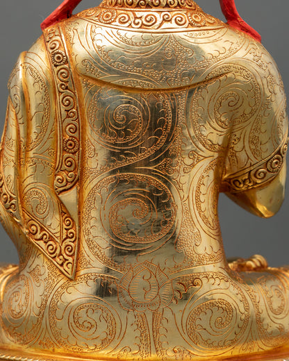 Je Tsongkhapa with Two Disciples Sculpture | Handmade in Nepal