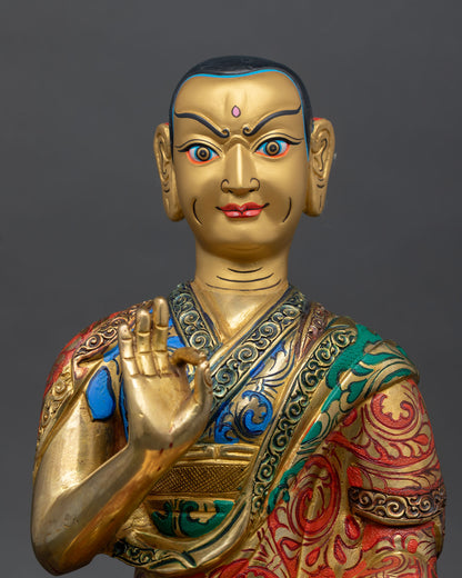 Lama Tsongkhapa Statue Set – Authentic Tibetan Art