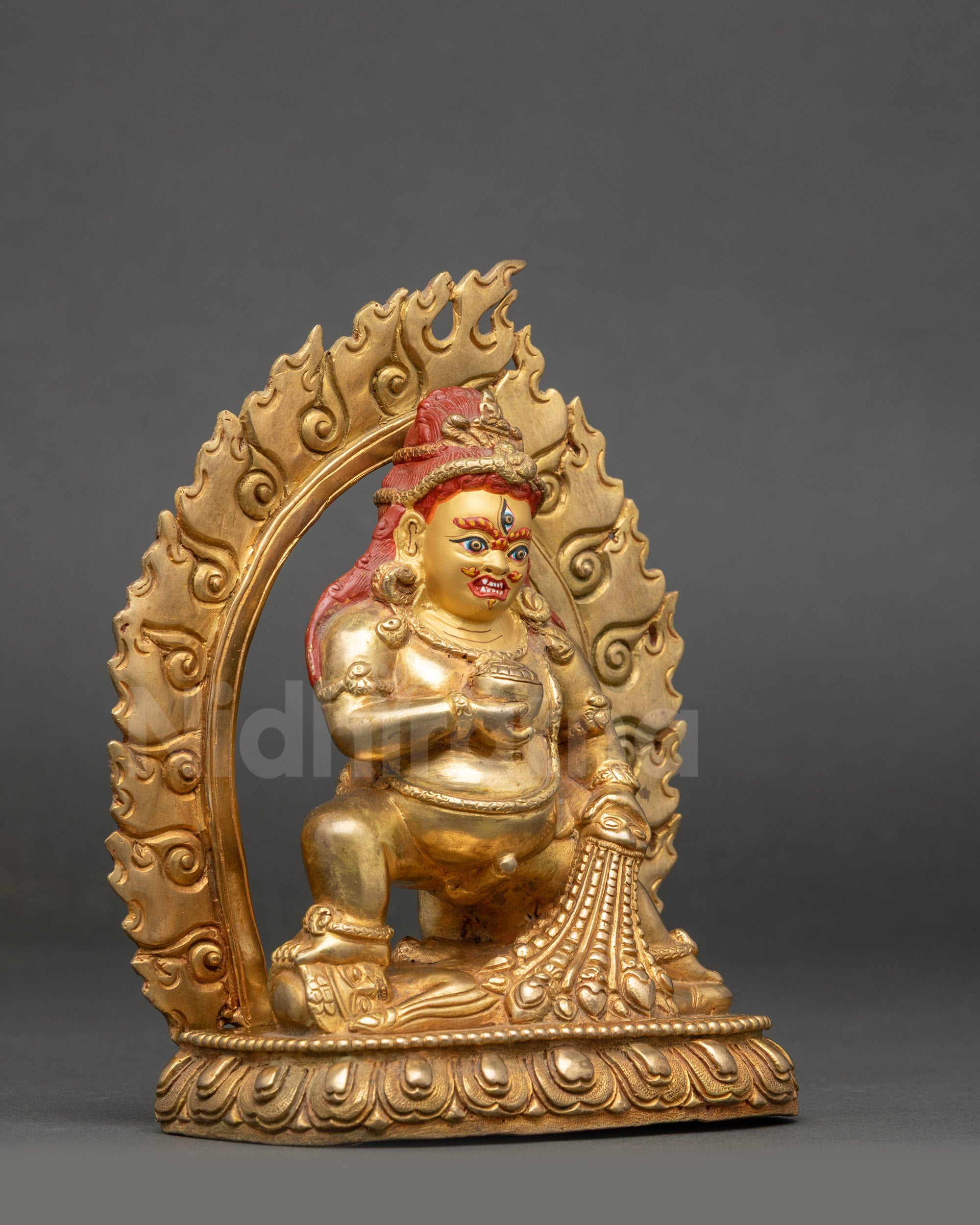 Black Dzambhala Statue