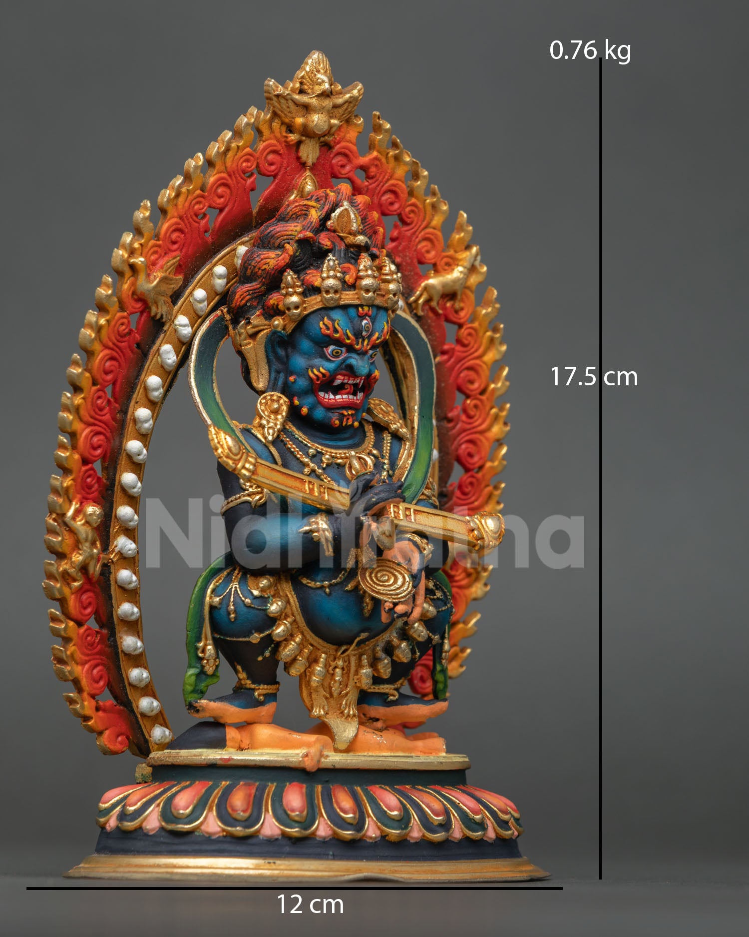 Sakya Mahakala Statue | Wrathful Protector Deity from Nepal
