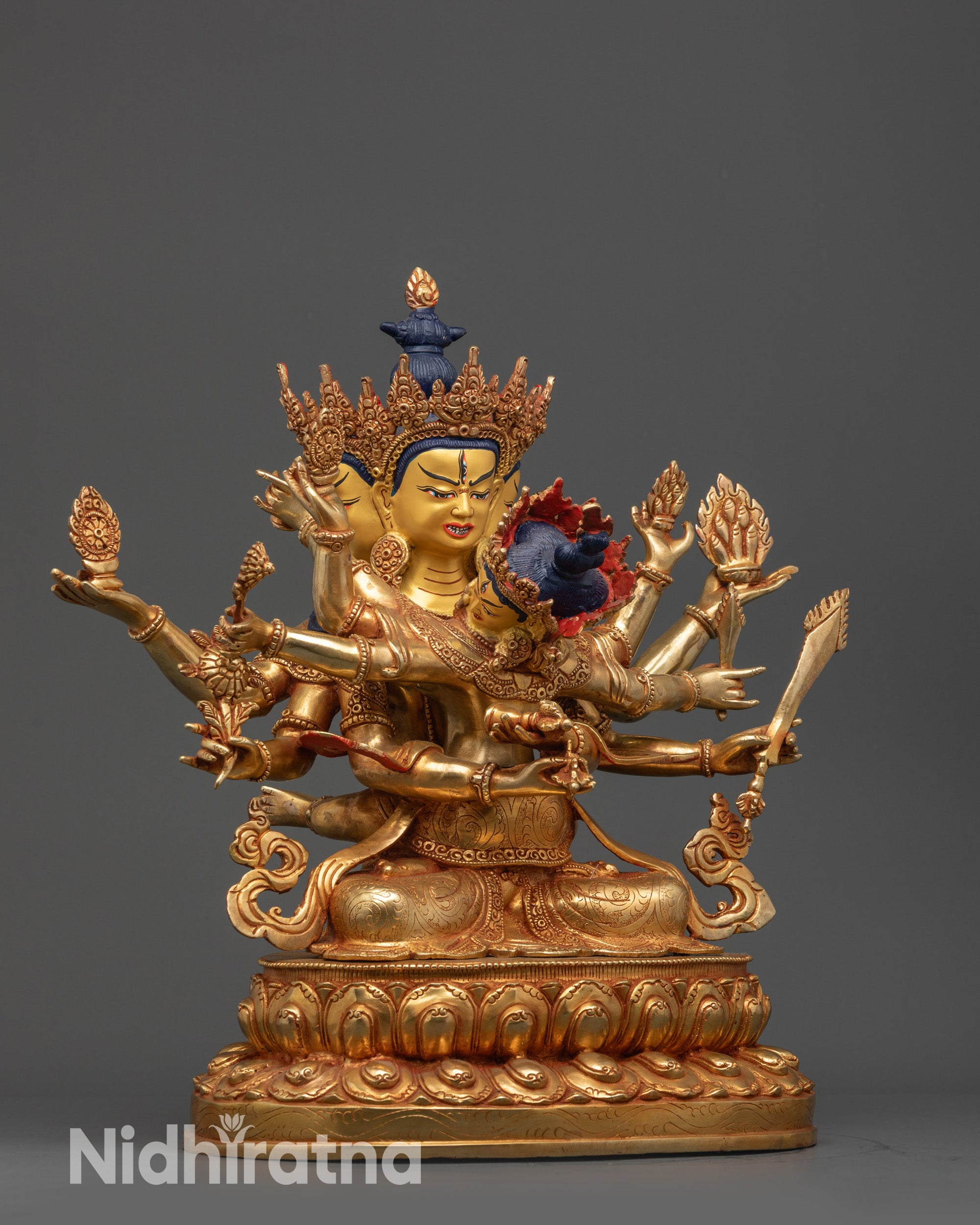 Tantric Deity Guhyasamaja Consort Statue | Handcrafted Buddhist Art