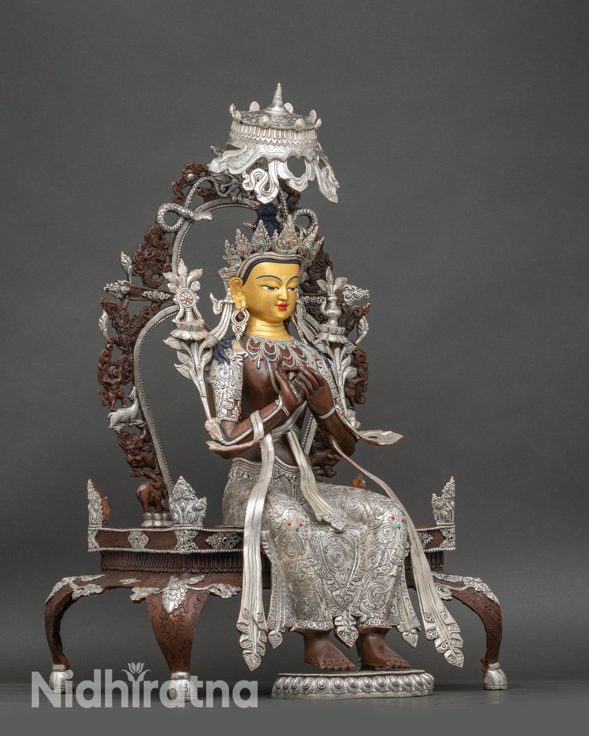 Handmade Maitreya Buddha Statue from Nepal | Future Buddha Art