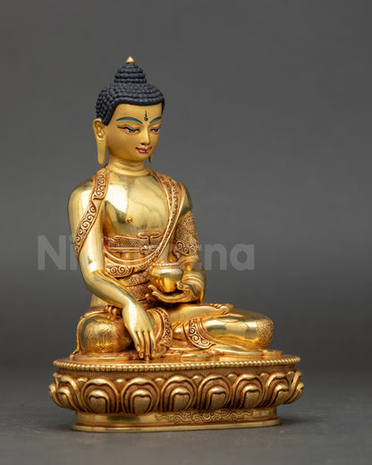 Seated Buddha Statue | Traditional Himalayan Buddhist Artwork