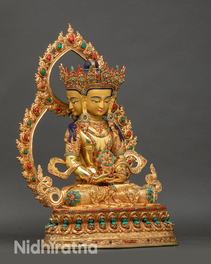Premium Vairocana Buddha Statue | Traditional Spiritual Artwork