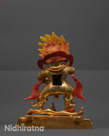 Tibetan Wealth Deity Black Dzambhala Statue