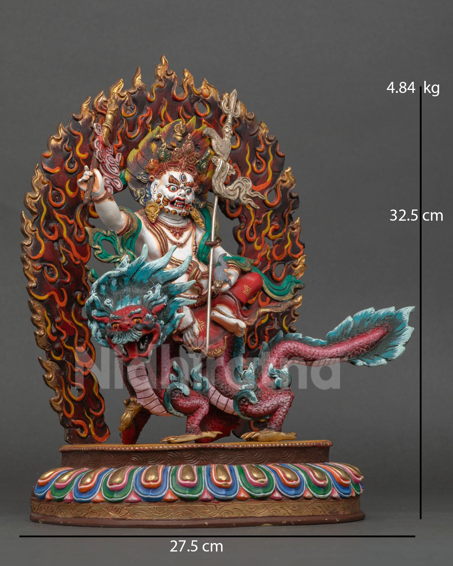 White Dzambhala Statue