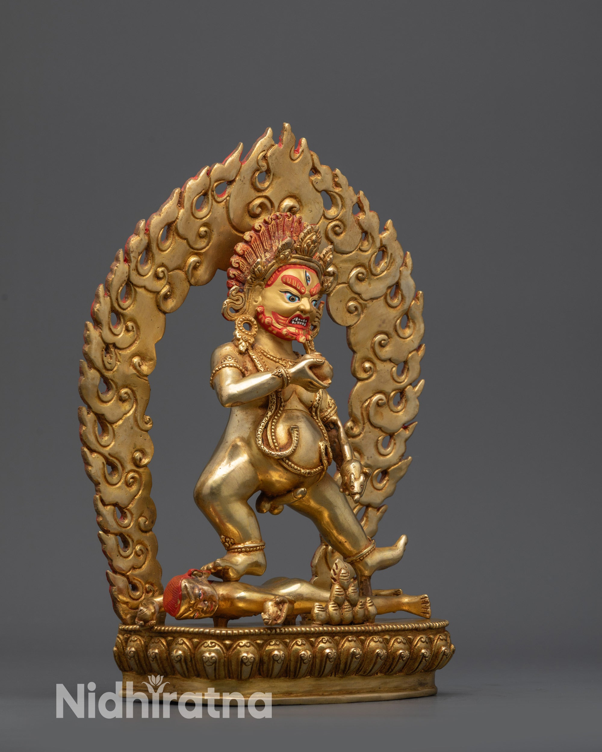 Black Dzambhala Statue