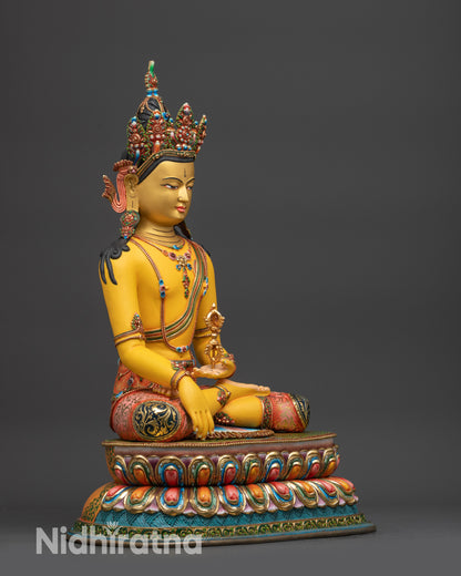 Buddha Mitrugpa Statue for Meditation | Handcrafted Buddhist Sculpture
