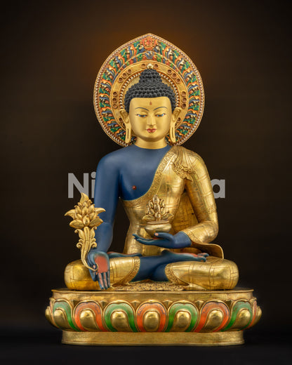 44" Exclusive Healing Medicine Buddha Statue | Nepalese Healing Buddha