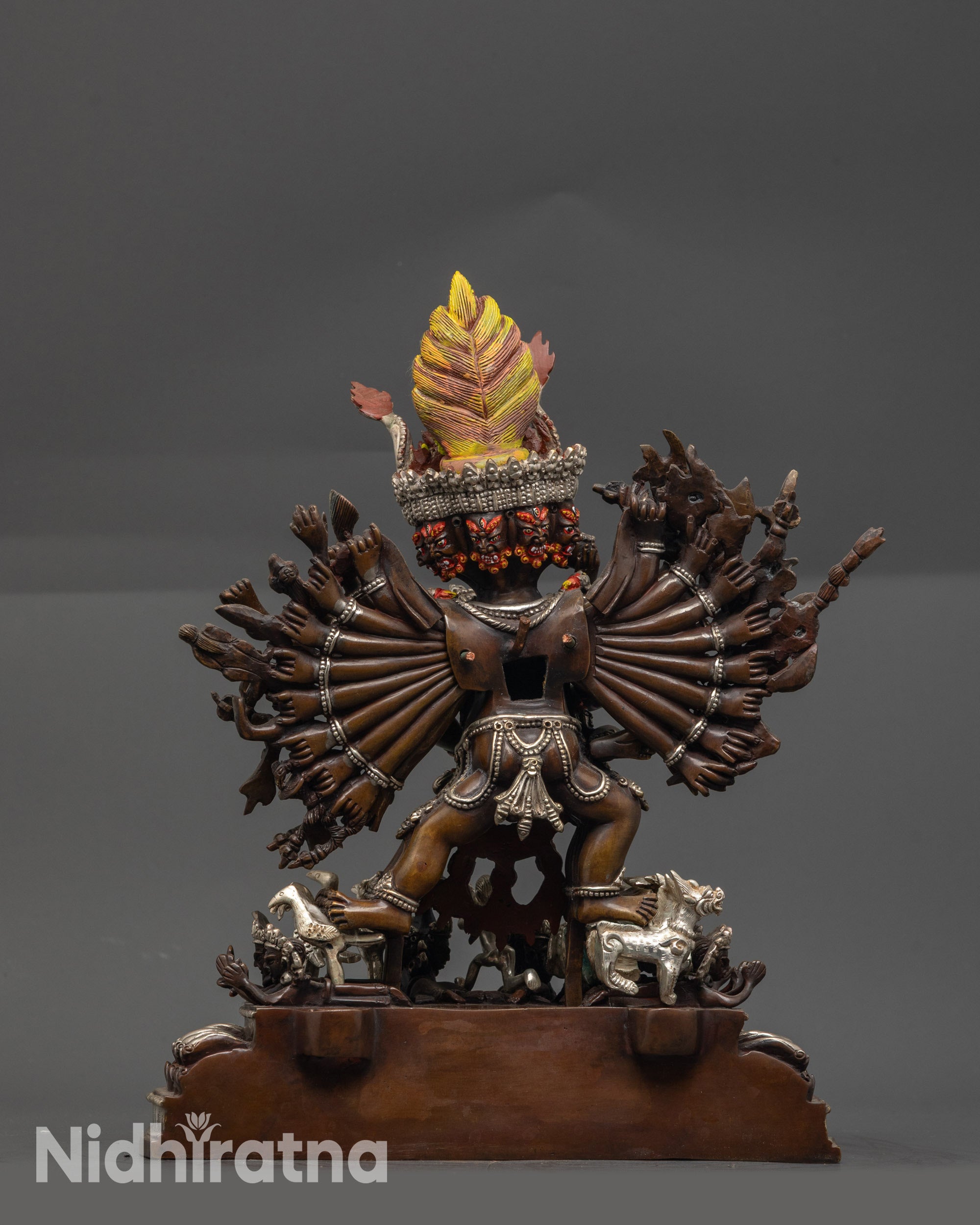 Oxidized Vajrabhairava Yamantaka Statue | Handcrafted Buddhist Art