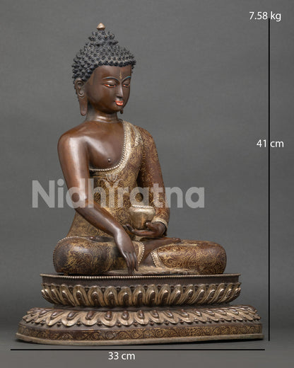 Shakyamuni Buddha Statue | Traditional Newari Craft