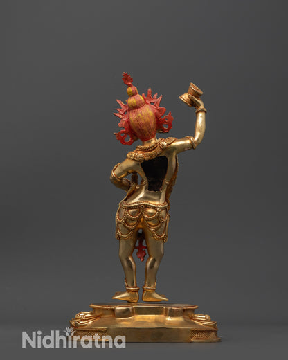 Nepalese Dechen Gyalmo Statue | Traditional Buddhist Protector