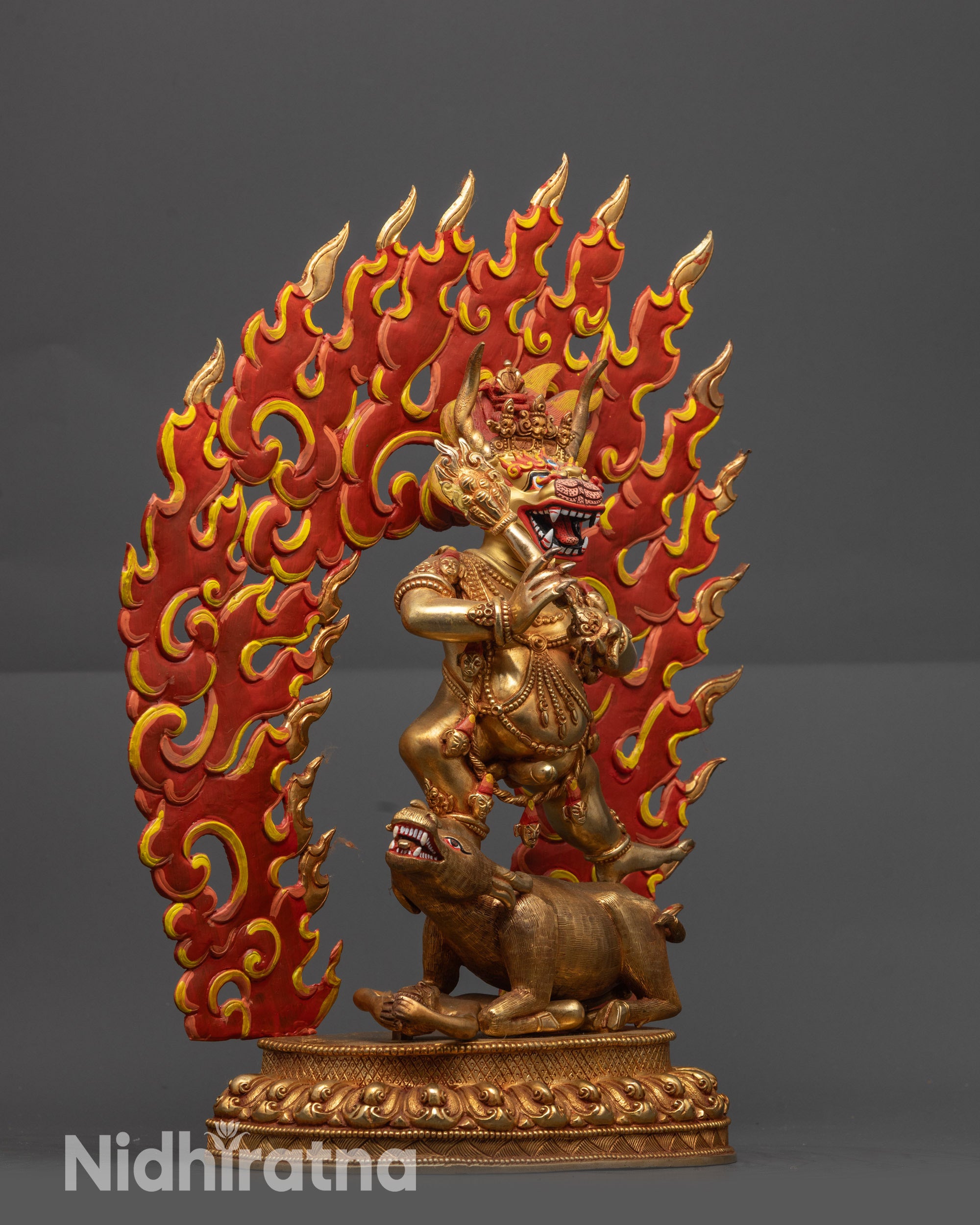 Sacred Yamantaka Sculpture | Yidam Deity for Meditation