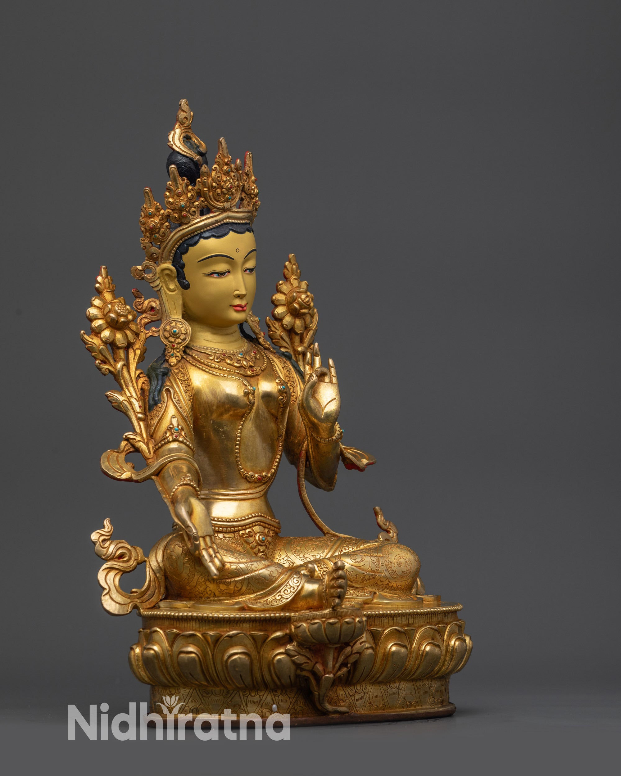 Green Tara Statue