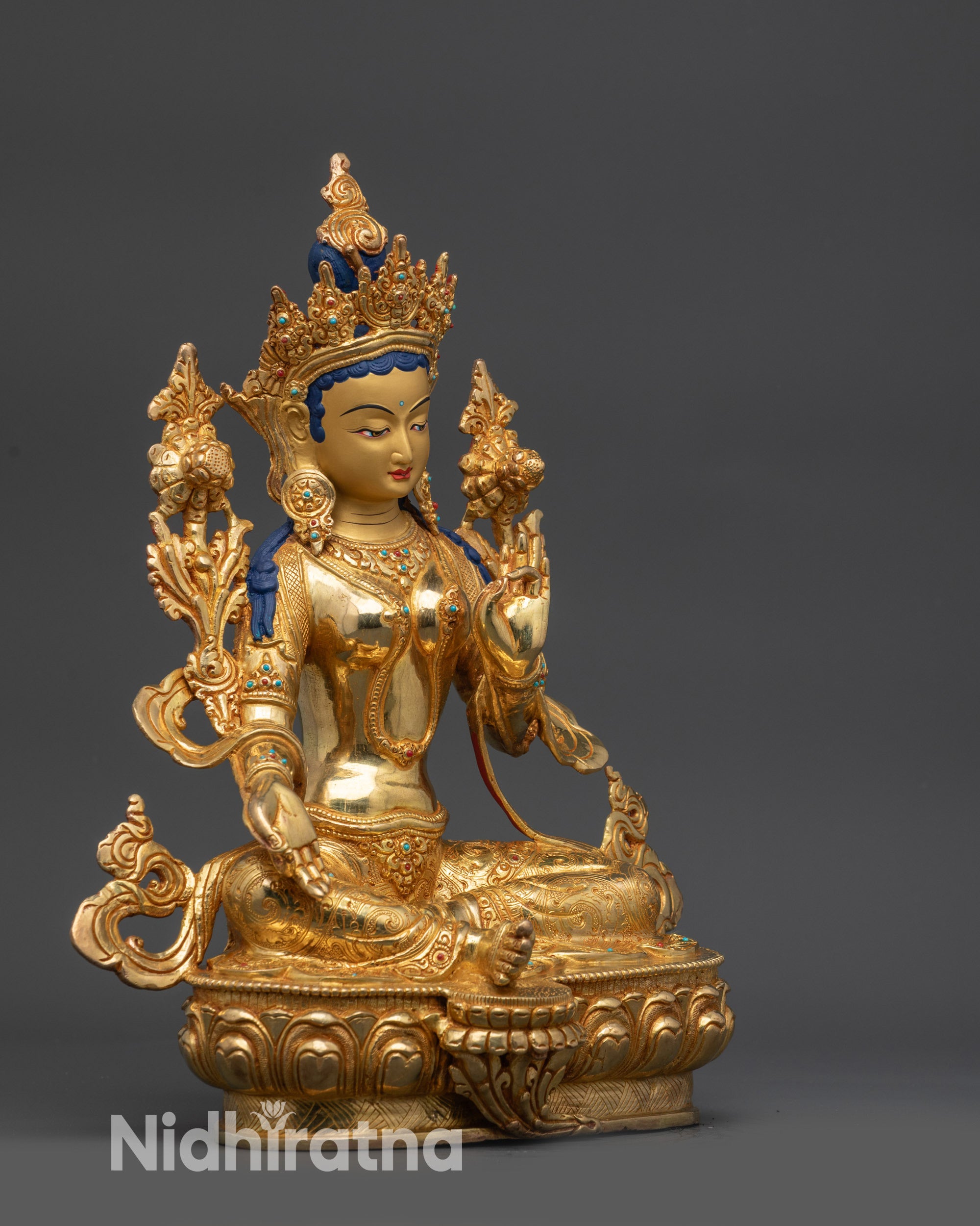 Green Tara Statue