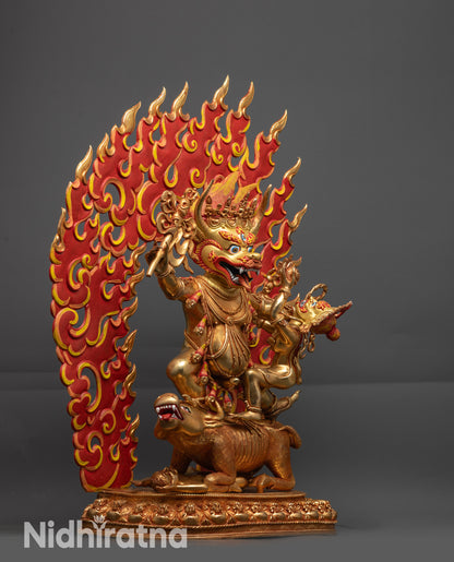 Yamantaka Consort Statue | Wrathful Form of Manjushri
