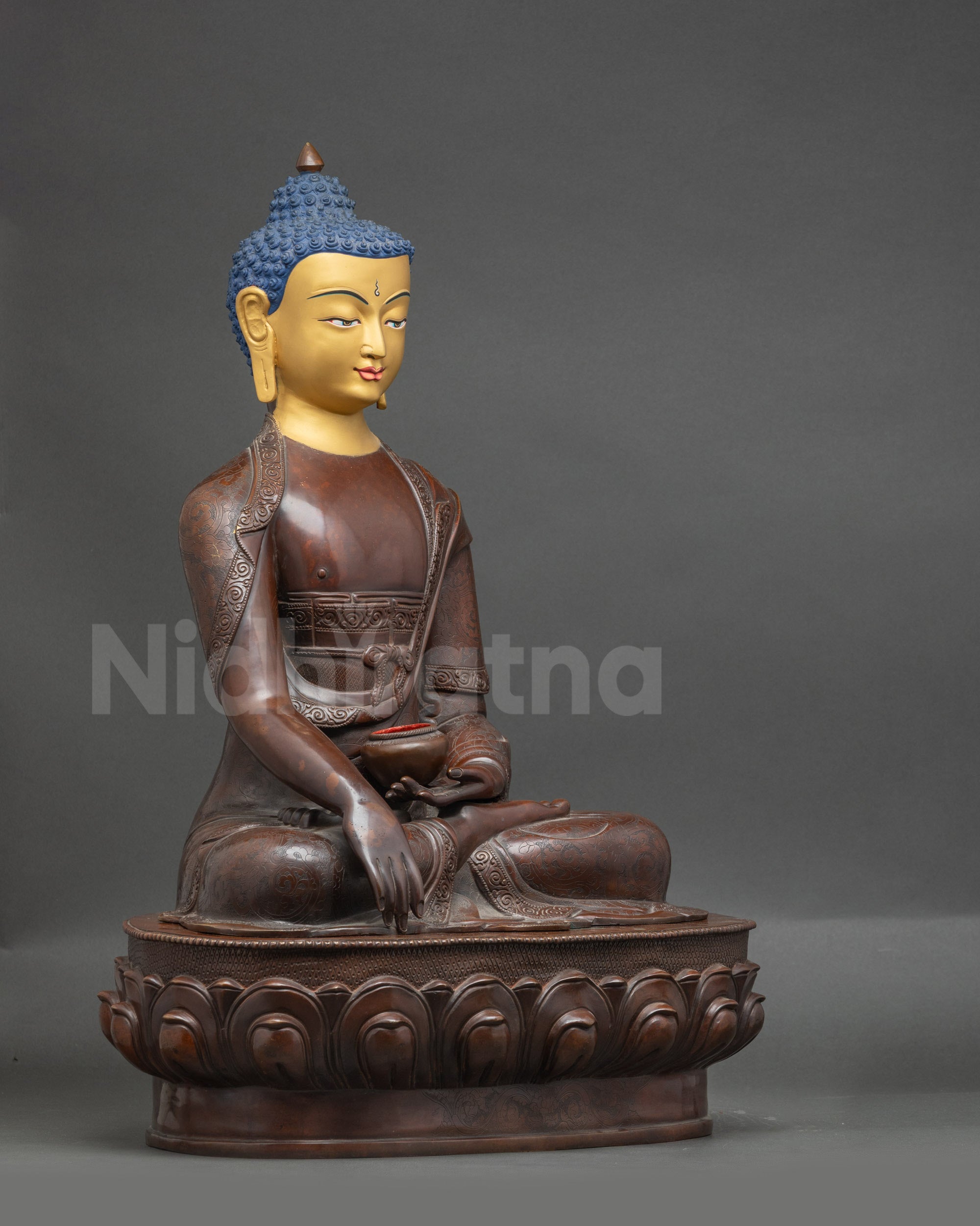 Nepalese Shakyamuni Buddha Statue for Meditation
