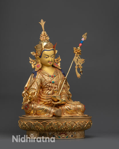 Premium Padmasambhava Statue | Handmade Traditional Nepali Artwork